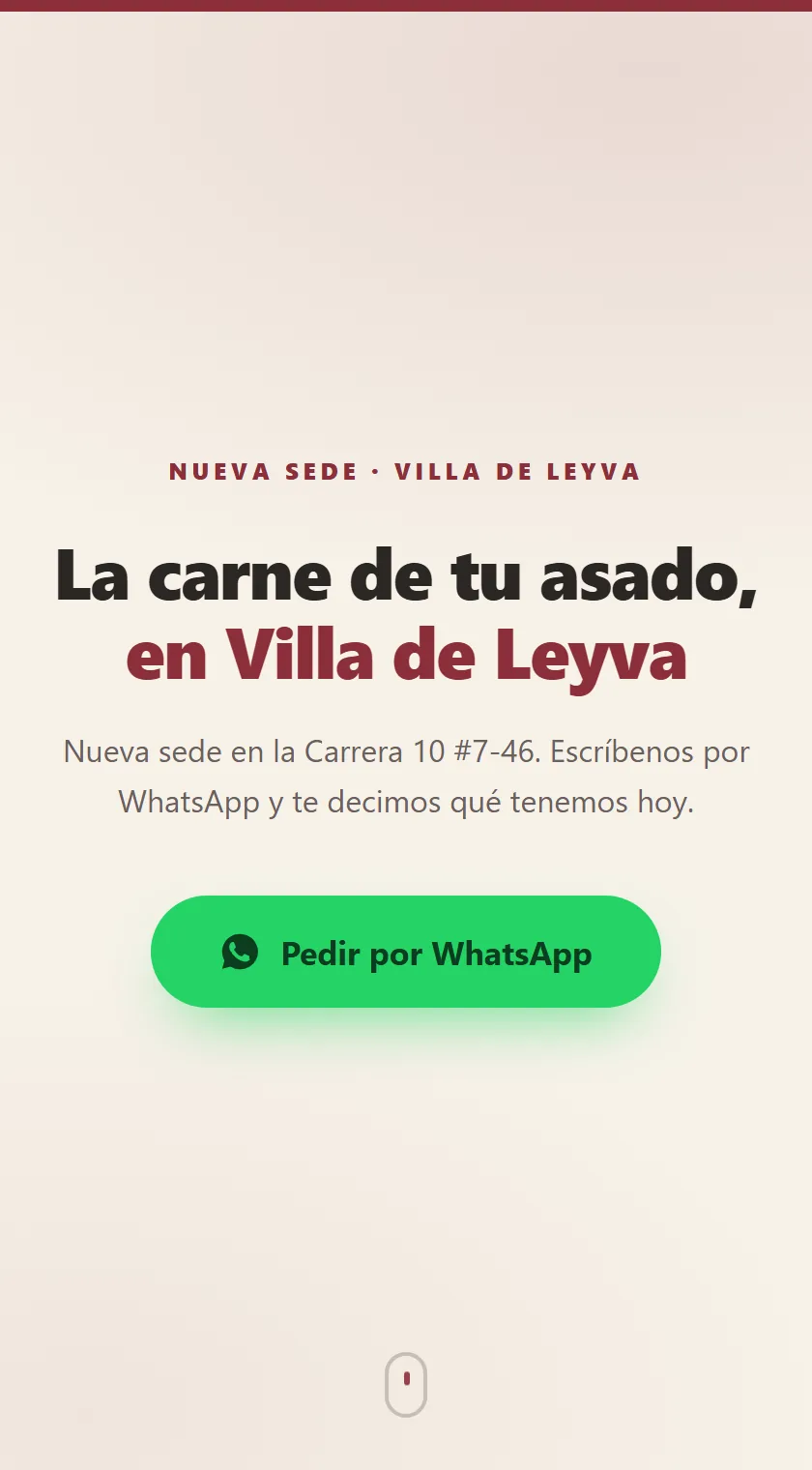 Propuesta de página web para una carnicería en Villa de Leyva, Boyacá