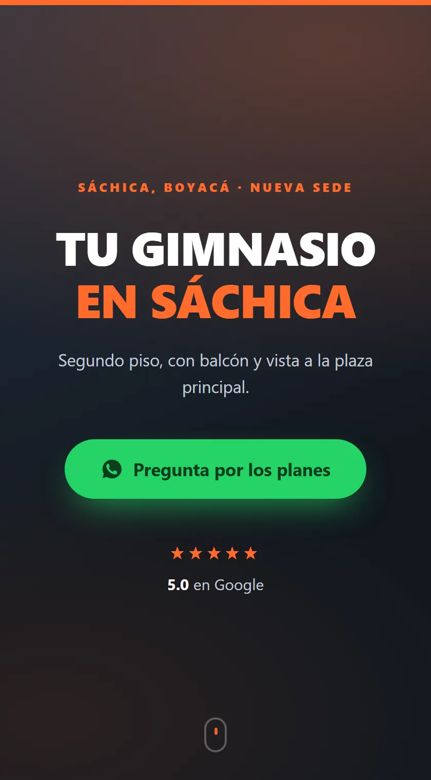 Propuesta de página web para el gimnasio Formafit en Sáchica, Boyacá